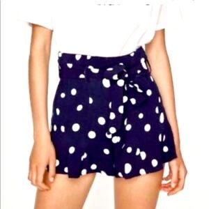 Zara high waisted polka dot shorts